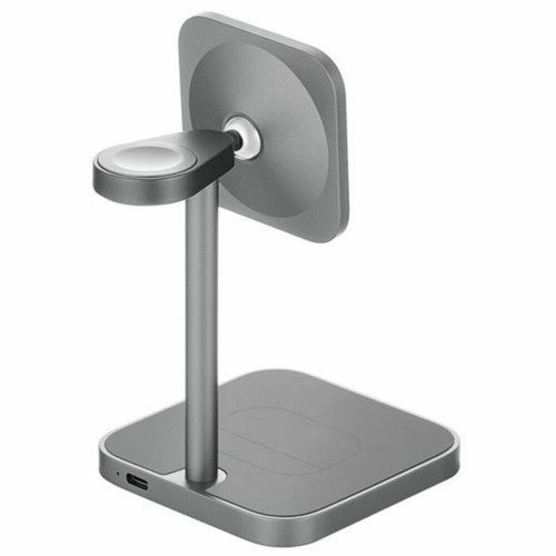 Беспроводное зарядное устройство uBear Evoke Qi2 3 в 1 Для IPhone, Apple Watch, Airpods, 25W (серый) 6