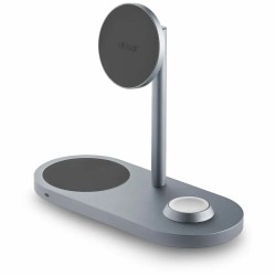 Беспроводное зарядное устройство uBear Stage Pro 3 в 1 Для IPhone, Apple Watch, Airpods, 30W (серый)