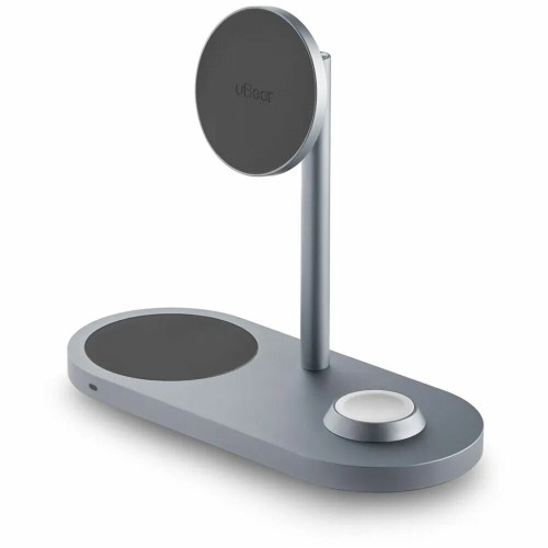 Беспроводное зарядное устройство uBear Stage Pro 3 в 1 Для IPhone, Apple Watch, Airpods, 30W (серый) 
