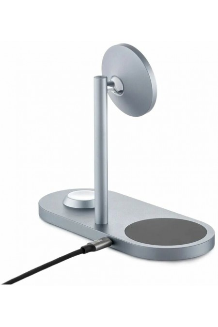 Беспроводное зарядное устройство uBear Stage Pro 3 в 1 Для IPhone, Apple Watch, Airpods, 30W (серый) 2