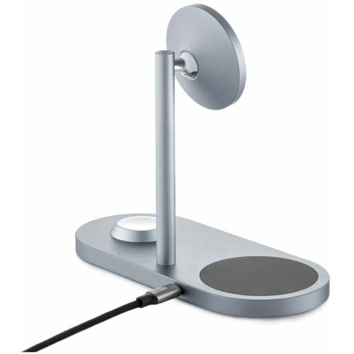 Беспроводное зарядное устройство uBear Stage Pro 3 в 1 Для IPhone, Apple Watch, Airpods, 30W (серый) 2