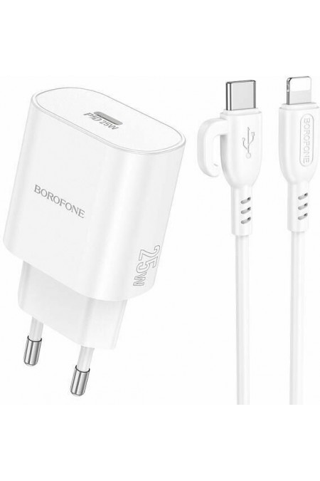 Cетевое зарядное устройство Borofone BA82Aia (6941991112263) (белый) 