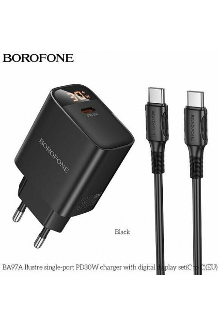 Cетевое зарядное устройство Borofone BA97Aaa (6941991120503) (черный) 1