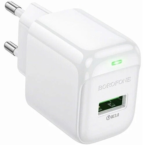 Сетевое зарядное устройство Borofone BAS42A 18W QC3.0 charger(EU) (белый) 
