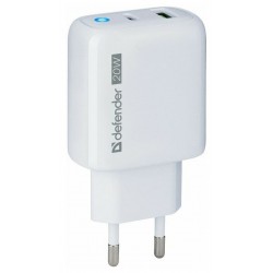 Сетевое зарядное устройство Defender UPA-102 USB-C (белый)