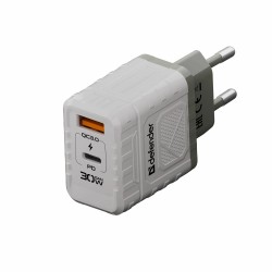 Сетевое зарядное устройство Defender UPA-132 30W USB A+C (белый)