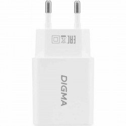 Сетевое зарядное устройство DIGMA DGW2D 3A+1A (PD+QC) USB-C/USB-A (DGW2D0F110WH) (белый)