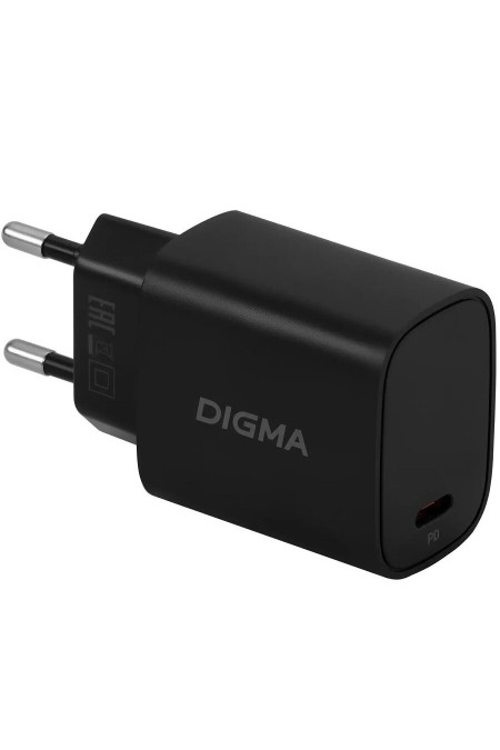 Сетевое зарядное устройство DIGMA DGW3C 3A PD (DGW3C0F010BK) (черный) 1