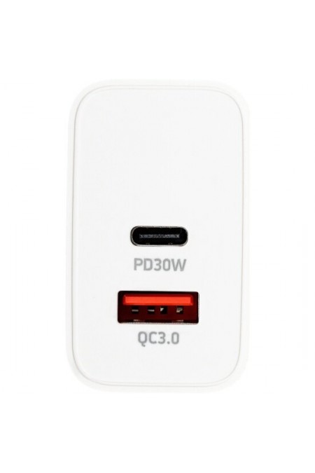 Сетевое зарядное устройство DIGMA DGW3D 30W 3A (PD+QC) USB-C/USB-A (DGW3D0F110WH) (белый) 2