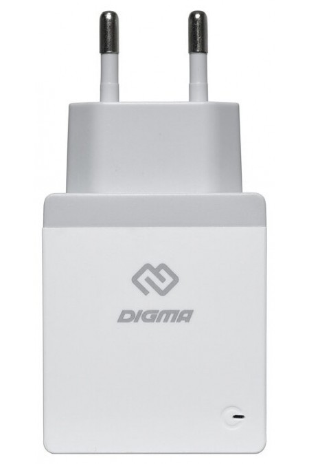 Сетевое зарядное устройство DIGMA DGWC-1U-2.1A-WG 10.5W 2.1A USB (белый) 2