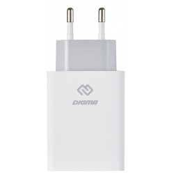 Сетевое зарядное устройство DIGMA DGWC-3U-5A-WG 30W 3A (PD+QC) 3xUSB (белый)