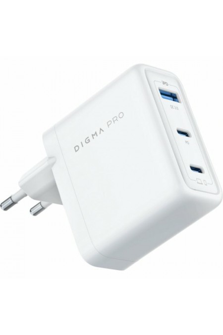 Сетевое зарядное устройство DIGMA Pro DPW10C 100W 5A (PD+QC) 2хUSB-C/USB-A универсальное (DPW1С0G012WH) (белый) 4