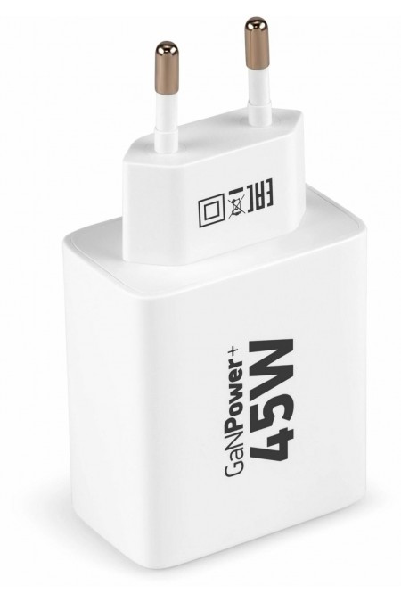 Сетевое зарядное устройство DIGMA Pro DPW4A 45W 3A (PD+QC) USB-C/USB-A универсальное (DPW4A5GX11WH) (белый) 3