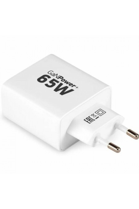 Сетевое зарядное устройство DIGMA Pro DPW6B (PD+QC) 2хUSB-C/USB-A 65W 3.25A (DPW6B5GX12WH) (белый) 1