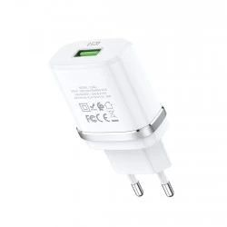 Сетевое зарядное устройство Hoco C12Q 18W QC3.0 USB (белый)