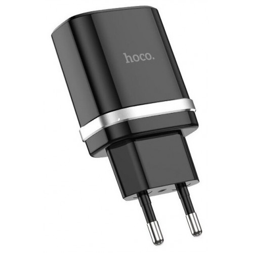 Сетевое зарядное устройство Hoco C12Q Smart QC3.0 Charger Set 18W (черный) 