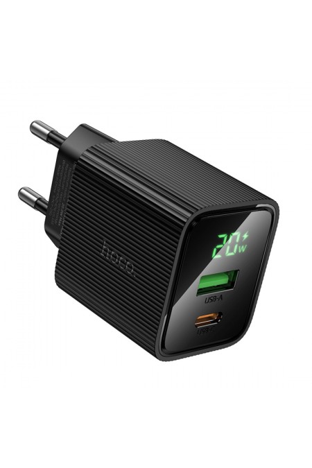 Сетевое зарядное устройство Hoco CS83A 1USB+1Type-C 3.0A PD20W+QC3.0 (черный) 1