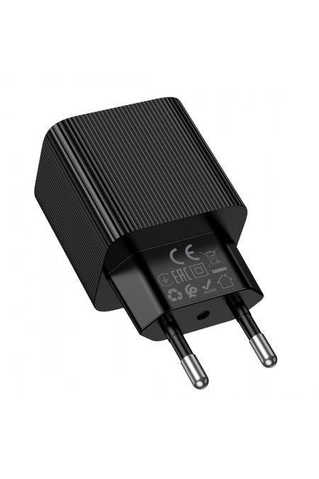 Сетевое зарядное устройство Hoco CS83A 1USB+1Type-C 3.0A PD20W+QC3.0 (черный) 4