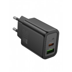 Сетевое зарядное устройство Hoco Gentle PD30W+QC3.0 30W 3A (PD+QC) (черный)