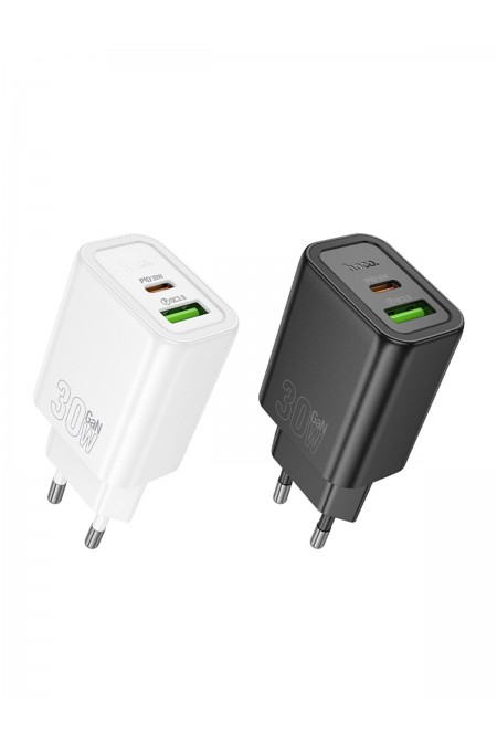 Сетевое зарядное устройство Hoco Gentle PD30W+QC3.0 30W 3A (PD+QC) (черный) 3