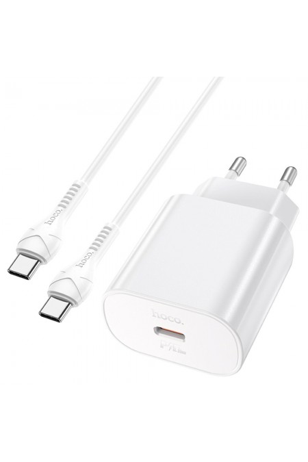 Сетевое зарядное устройство Hoco N22 25W (PD+QC+AFC) USB Type-C универсальное (белый) 4