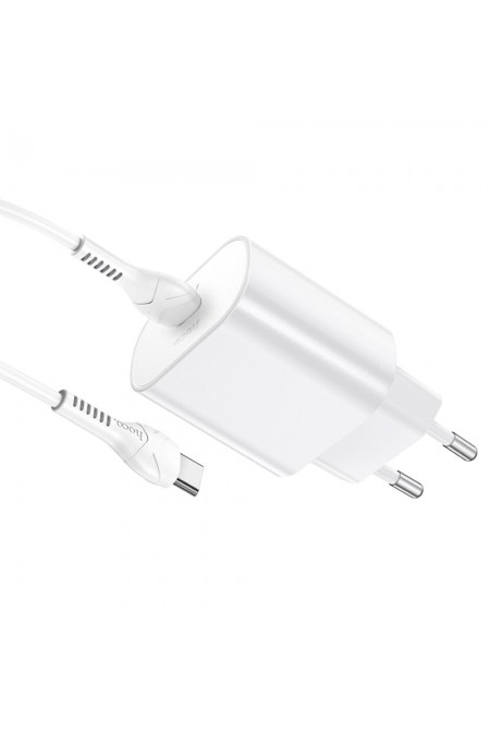 Сетевое зарядное устройство Hoco N22 25W (PD+QC+AFC) USB Type-C универсальное (белый) 5
