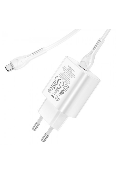 Сетевое зарядное устройство Hoco N22 25W (PD+QC+AFC) USB Type-C универсальное (белый) 6