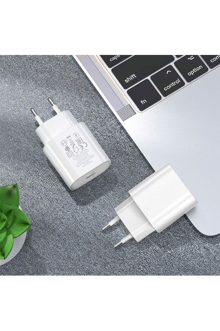Сетевое зарядное устройство Hoco N22 25W (PD+QC+AFC) USB Type-C универсальное (белый) 7