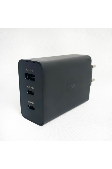 Сетевое зарядное устройство Samsung EP-T6530 65W 2xType C + USB (черный) 1