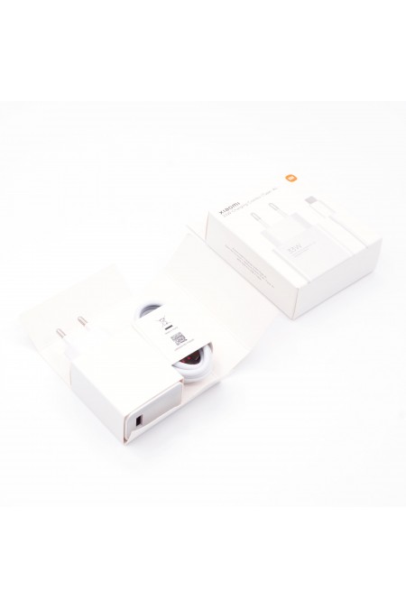 Сетевое зарядное устройство Xiaomi HyperCharge Combo Power Adapter Type-A to Type-C data cable 33w (BHR4996EU) (белый) 1