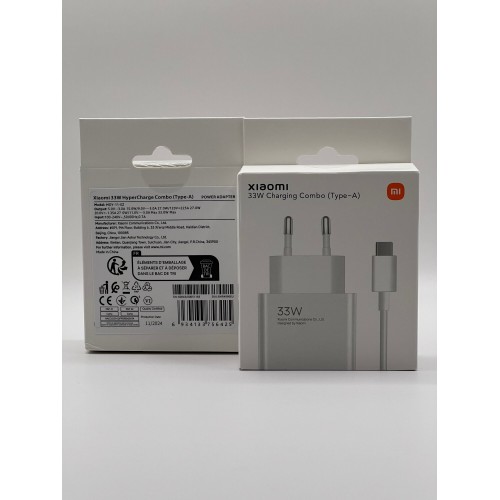 Сетевое зарядное устройство Xiaomi HyperCharge Combo Power Adapter Type-A to Type-C data cable 33w (BHR4996EU) (белый) 9