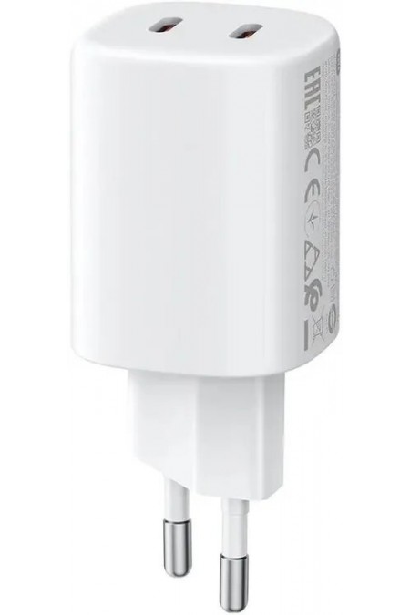 Сетевое зарядное устройство Xiaomi Nano Turbo Charging 45W 4.1A+3A+2.25A (PD+QC) 2xUSB type-C универсальное (BHR087OEU) (белый) 1