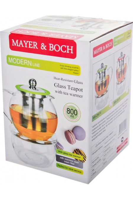 Чайник заварочный MAYER BOCH 25674 0.8 л (прозрачный) 2