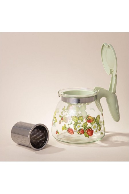 Чайник заварочный Agness 885-108 0.9 л (земляника) 1