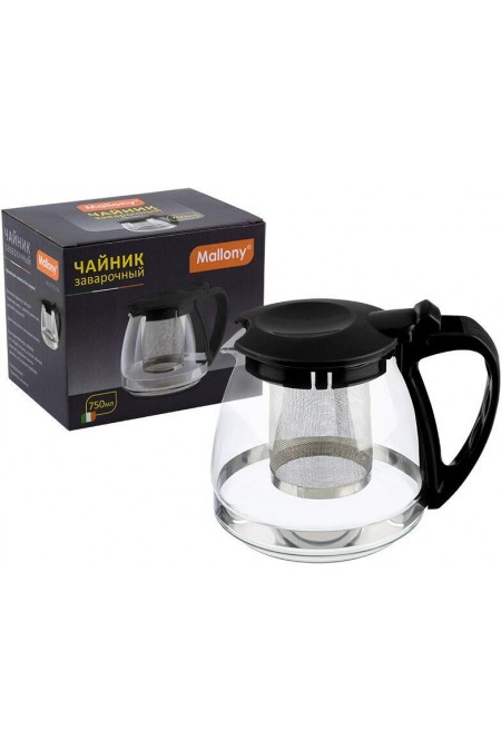 Чайник заварочный Mallony Decotto 910132 0.75 л (черный) 