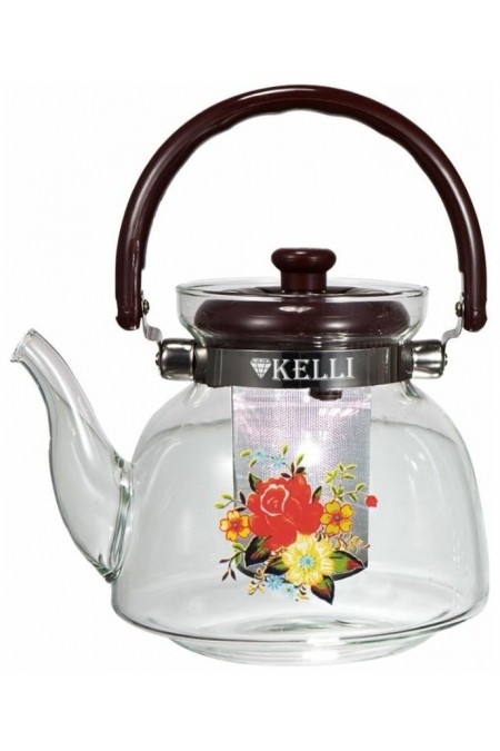 Чайник заварочный Kelli KL-3005 0.6 л (бордовый) 