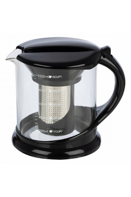 Чайник заварочный Mallony Decotto-1000 910108 1 л (черный) 1