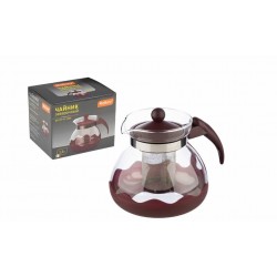 Чайник заварочный Mallony Decotto-1500 910107 1.5 л (прозрачный/красный)