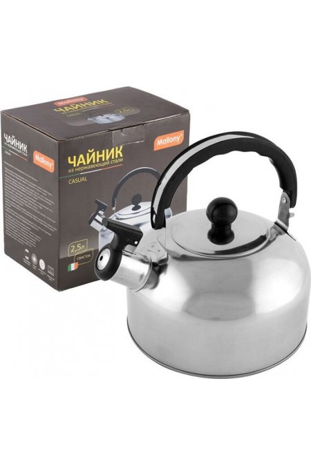 Чайник из нержавеющей стали Mallony Casual 2.5 л (серебристый) 