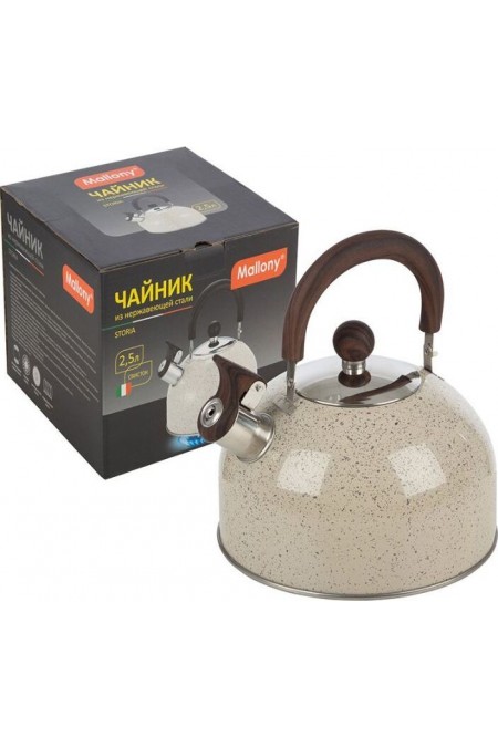 Чайник из нержавеющей стали Mallony Storia 2.5 л (серый) 