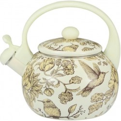 Чайник эмалированный Kelli KL-4476 2.5 л (бежевый)