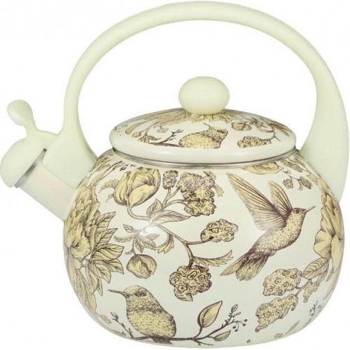Чайник эмалированный Kelli KL-4476 2.5 л (бежевый) 