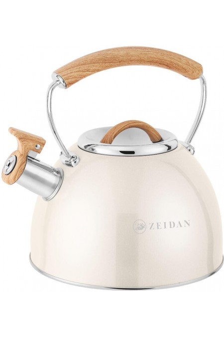 Чайник из нержавеющей стали Zeidan Z-4545 2.5 л (кремовый) 