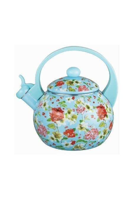 Чайник эмалированный Kelli KL-4455 2.5 л (голубой) 