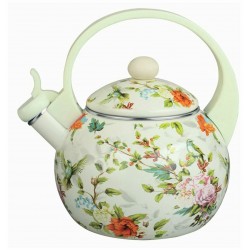 Чайник эмалированный Kelli KL-4456 2.5 л (белый/рисунок)