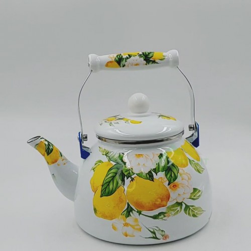 Чайник эмалированный Kelli KL-4471 3 л (с цветами) 3