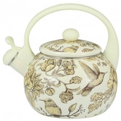 Чайник эмалированный Kelli KL-4476 2.5 л (бежевый)