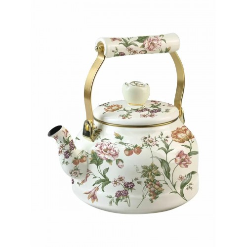 Чайник эмалированный Zeidan Bouquet Z-4508 2.7 л (белый) 1