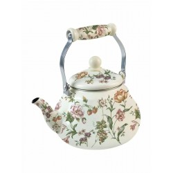 Чайник эмалированный Zeidan Bouquet Z-4511 2.4 л (белый)