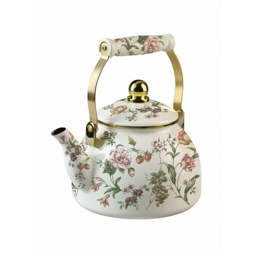 Чайник эмалированный Zeidan Bouquet Z-4512 2.6 л (белый) 1